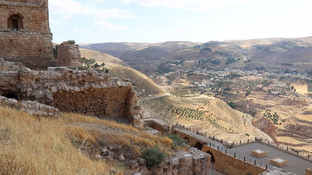 istock Landscape view from Kerak Castle in Jordan. 1700185812