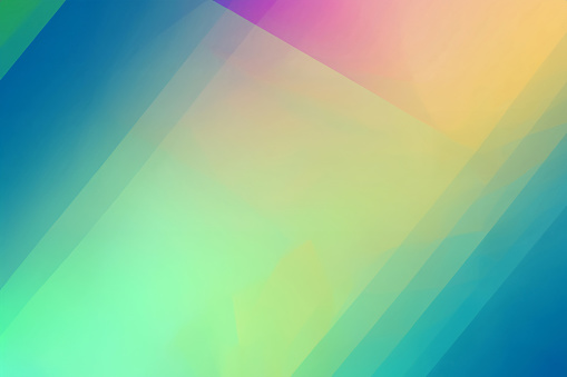 The background image shows a beautiful gradient of geometric lines on a multicolored background.