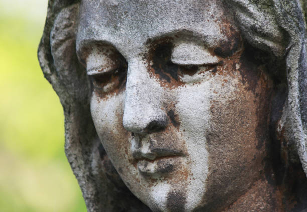 istock Face of Virgin Mary (fragment of statue) 1700204640