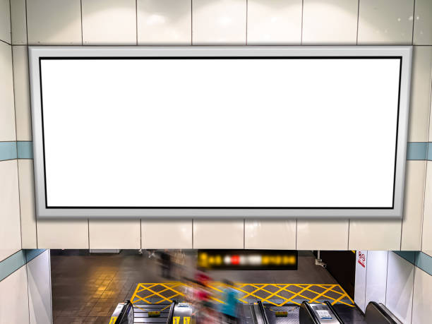 istock Empty lightbox at subway station entrance. 1700226377