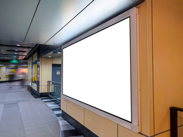 istock Blank Lightbox in corridor underground metro station 1700229636