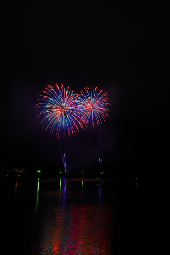 night sky and fireworks