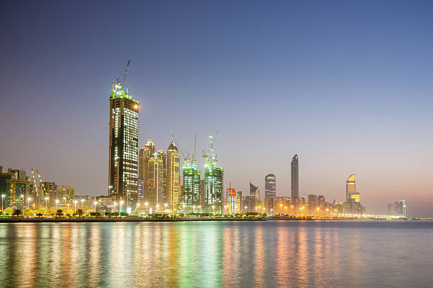 istock Abu Dhabi Skyscrapers Skyline at Night 170027170