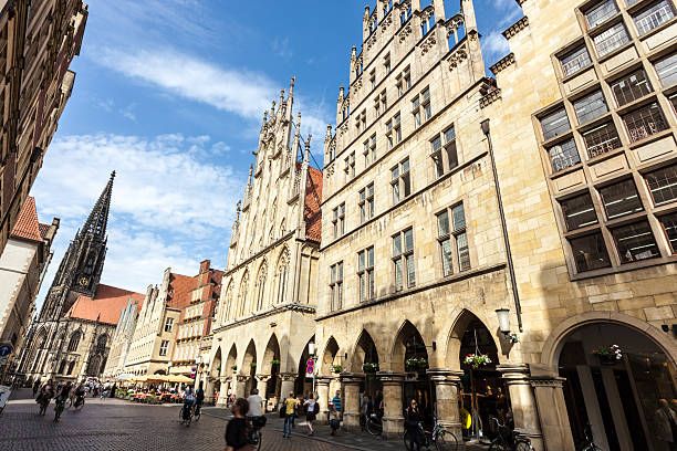 westfalia-prinzipalmarkt, alemania - munster fotografías e imágenes de stock