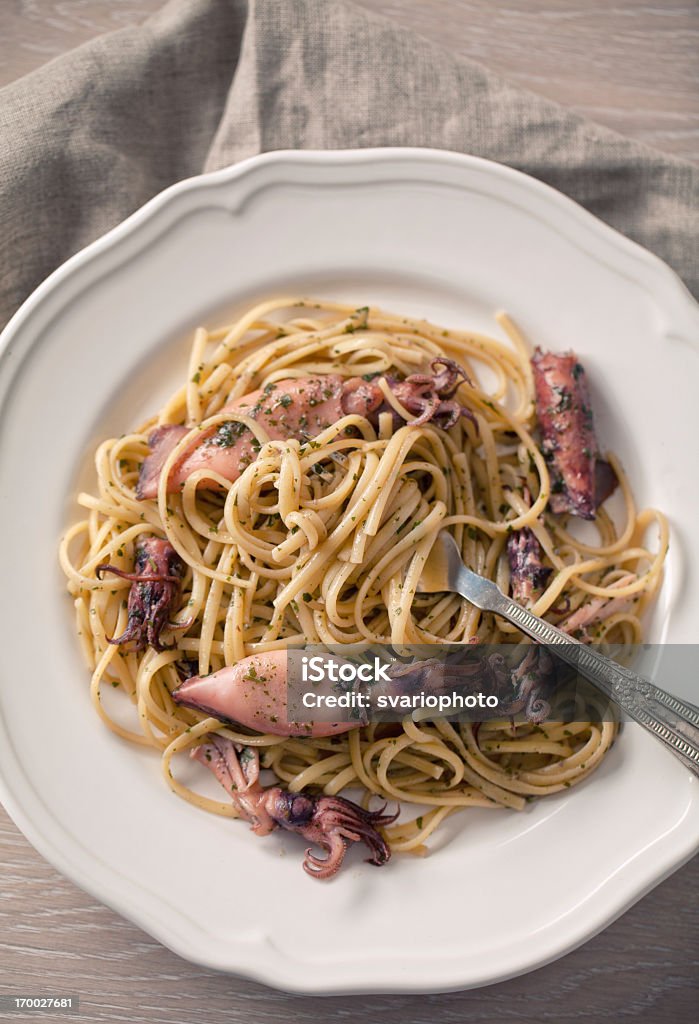 linguini Frutos do Mar - Royalty-free Alimentação Saudável Foto de stock