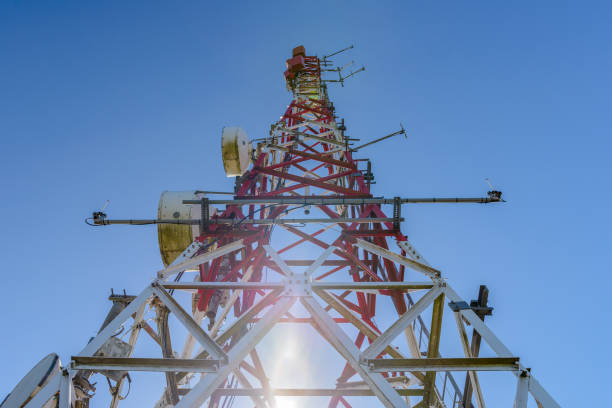 istock telecommunication antenna against blue sky 1700286419