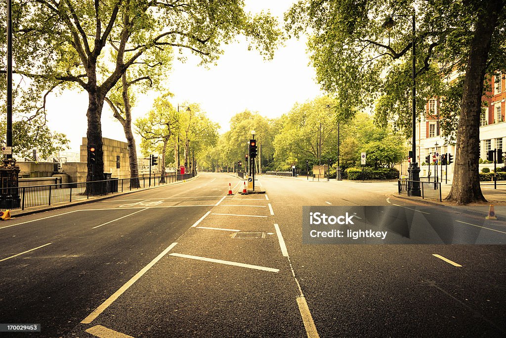 Vazio street em Londres - Royalty-free Londres - Inglaterra Foto de stock