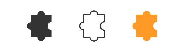 illustrations, cliparts, dessins animés et icônes de toile - puzzle jigsaw piece jigsaw puzzle absence