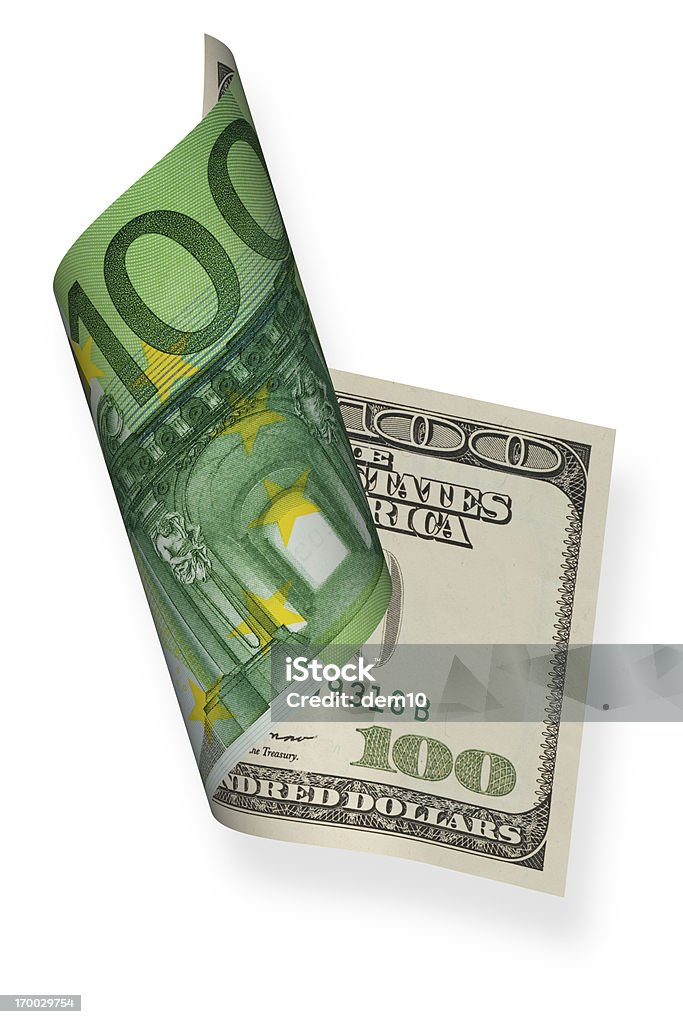 Евро и доллара - Стоковые фото Бумажные деньги США роялти-фри