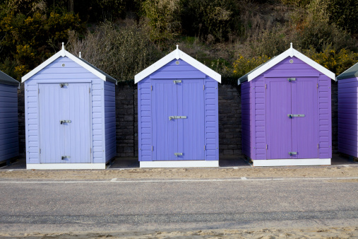 Colourful beach Huts found on Bournemouth Beach