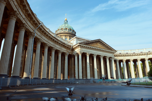 Kazan Cathedral is a cathedral of the Russian Orthodox Church on the Nevsky Prospekt in St. Petersburg, Russia. It was built in the beginning of 19th century.