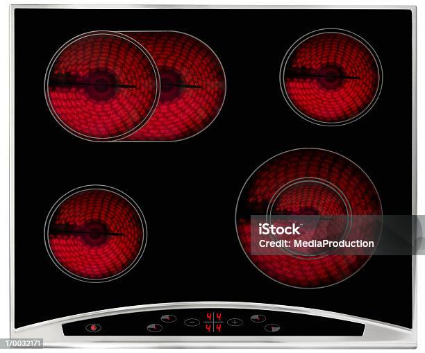 Hot Electric Hob - Fotografie stock e altre immagini di Piano cottura in vetroceramica - Piano cottura in vetroceramica, Piano cottura, Fornello