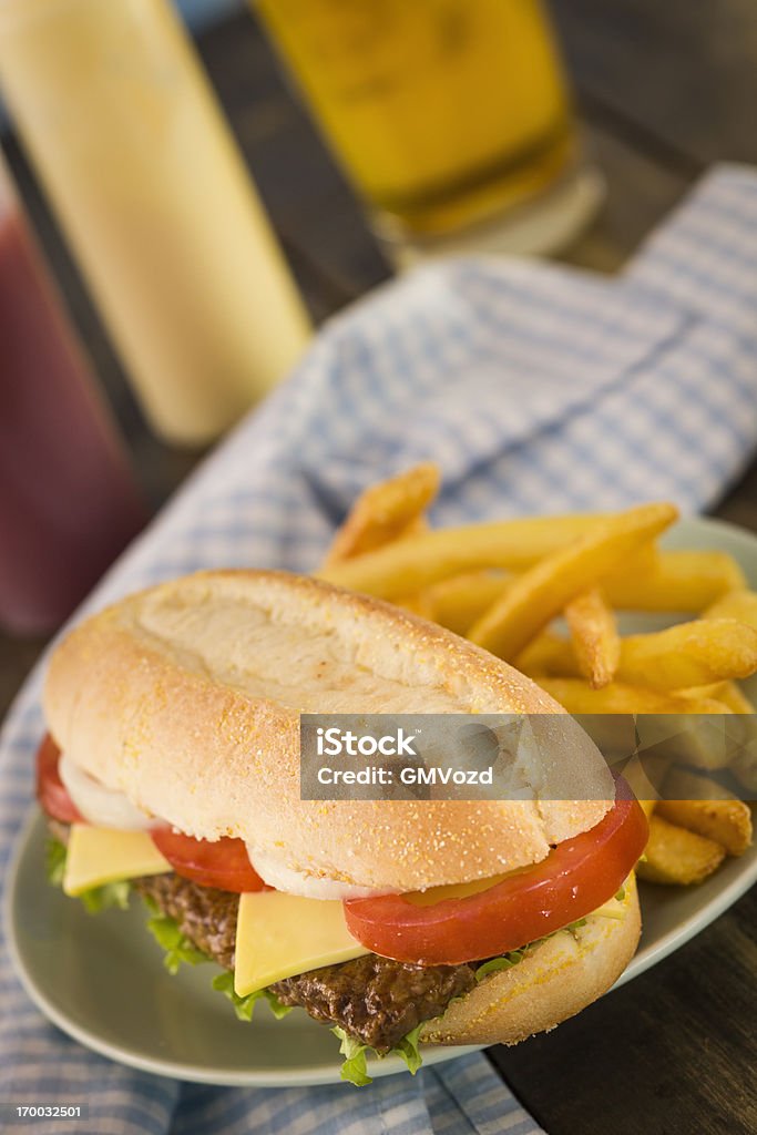 Sparerib Burger - Lizenzfrei Barbecuesoße Stock-Foto
