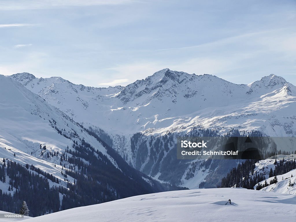 Invierno en Alpes Vorarlberg Austria - Foto de stock de Aire libre libre de derechos