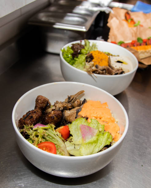 istock Salad with grilled mushrooms 1700336506