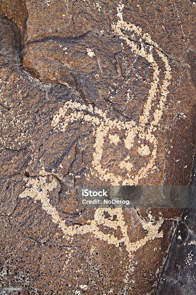 New Mexico petroglyph - Lizenzfrei Albuquerque Stock-Foto