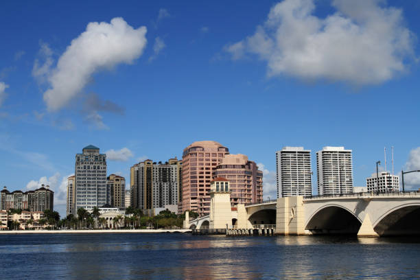 istock Panorama view of downtown West Palm Beach on a cloudy day 170036274