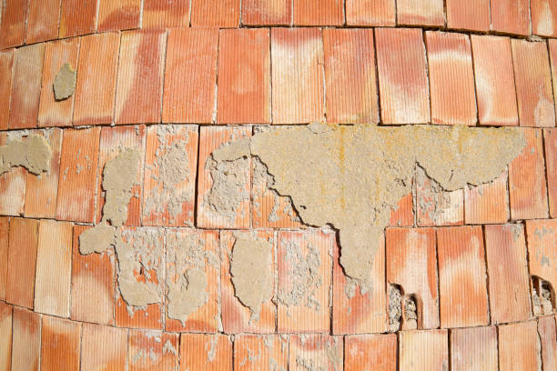 Texture of an old brick wall