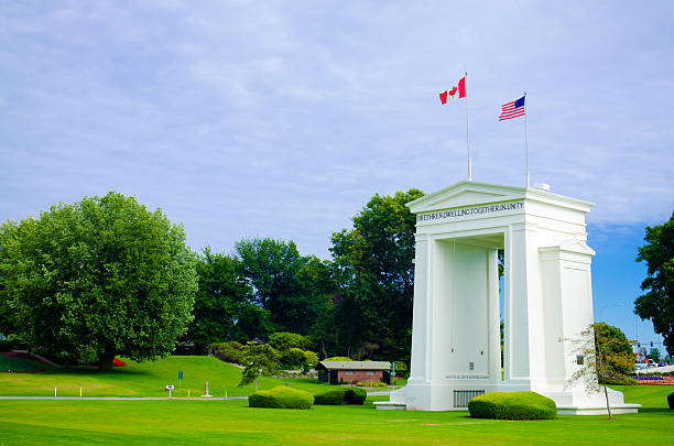 istock Peace Arch Park at United States and Canada border 170036564