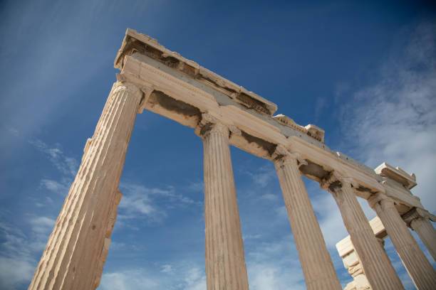 The Acropolis of Athens is an ancient citadel located on a rocky outcrop above the city of Athens, Greece.