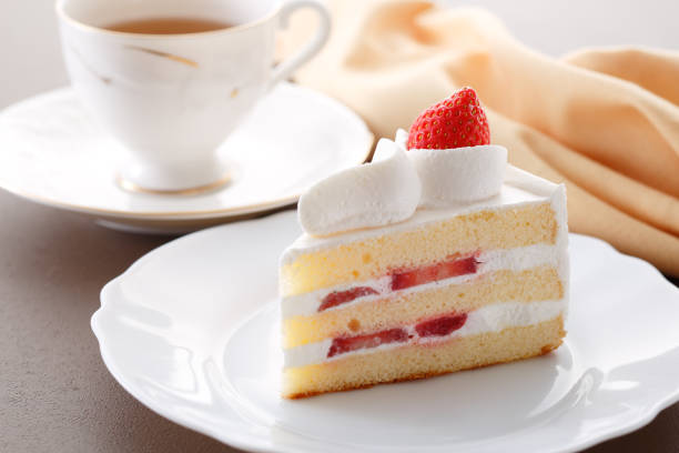 istock Delicious-looking shortcake topped with fresh strawberries 1700383057
