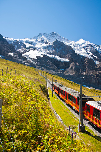 Zurich, Switzerland - August 10, 2023: Departure board for trains at main railway station in Zurich, Switzerland.