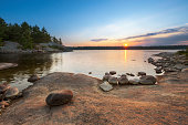 Sunset Lake Landscape