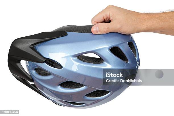 Велосипедный Шлем — стоковые фотографии и другие картинки Велосипедный шлем - Велосипедный шлем, Кисть руки человека, Каска