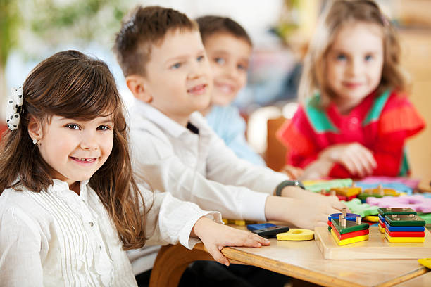 istock Group of kids playing together 170041859