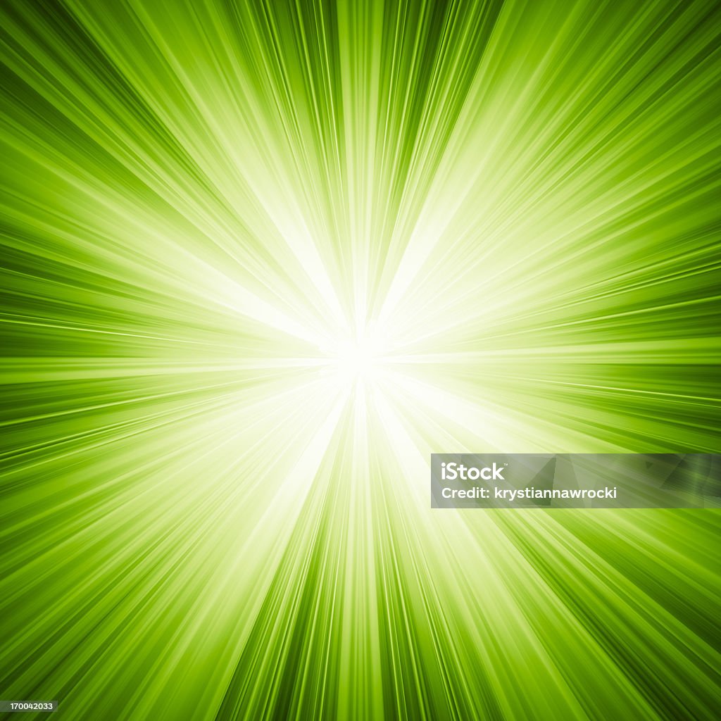 A green background with white light Green background. The light coming from the center. Green Color Stock Photo