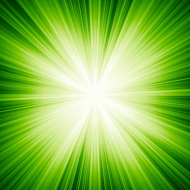 A green background with white light stock photo