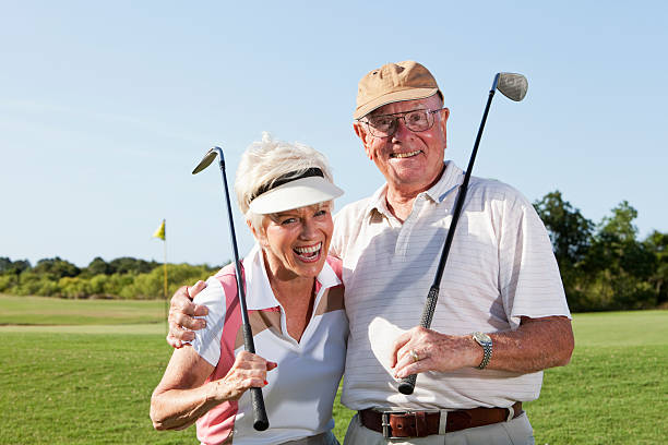 istock Senior couple playing golf 170042114