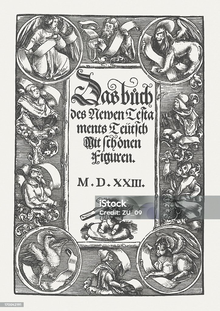 Luther New Testament - Lizenzfrei Martin Luther - Reformator Stock-Illustration