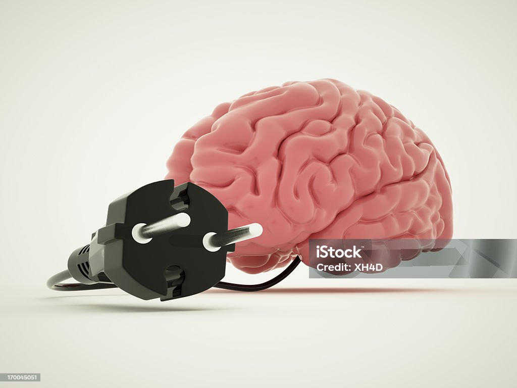 Carregamento de cérebro - Royalty-free Inteligência Foto de stock