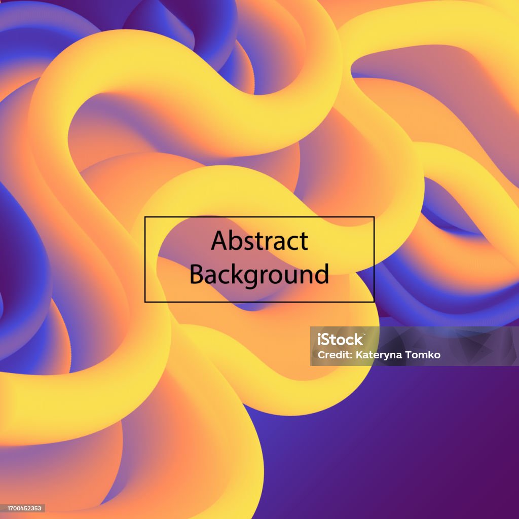 Post Card Wave Vector Volumetric 3d Wave Modern Style For Design Decoration Template For ...