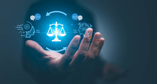 istock AI ethics or AI Law concept. Developing AI codes of ethics. Compliance, regulation, standard , business policy and responsibility for guarding against unintended bias in machine learning algorithms. 1700455964