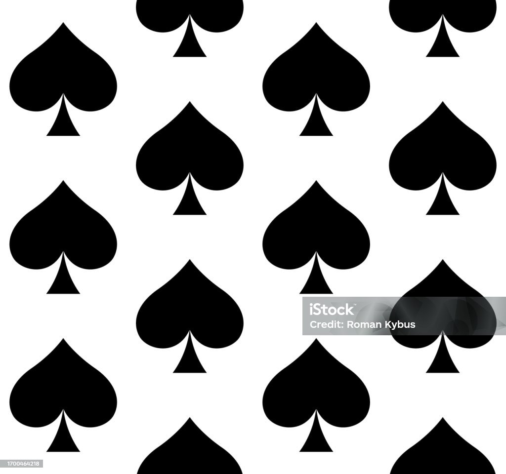 Spade Scale Pattern Spades Playing Card Suit Symbol Seamless Repeatable Pattern Texture ...