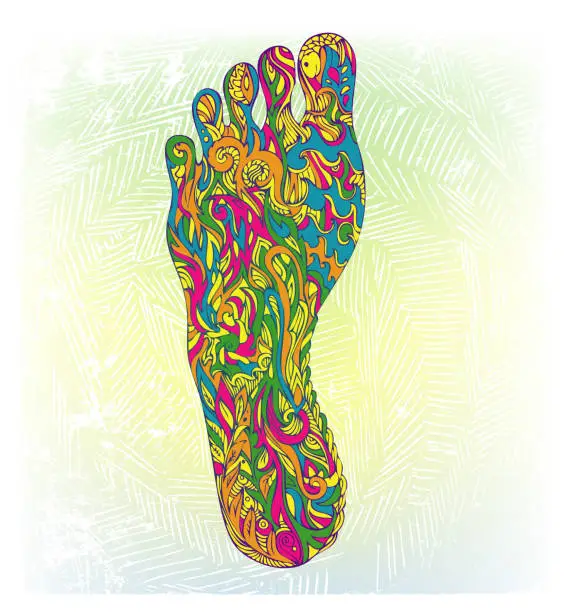 Vector illustration of conscious step