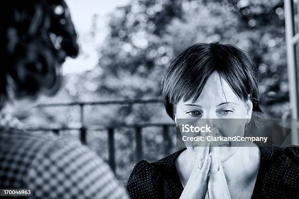 Anxious Young Woman In A Counselling Session Stock Photo - Download Image Now - Interview - Event, Community Outreach, Occupation