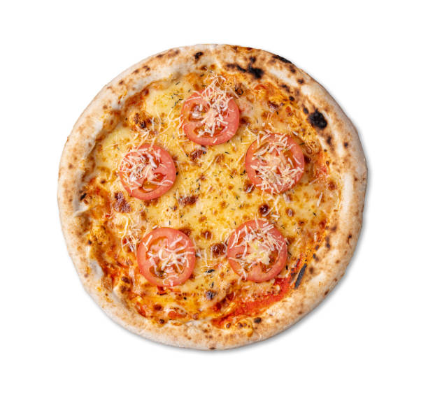 istock Napolitan pizza with tomatoes isolated over white background 1700488549