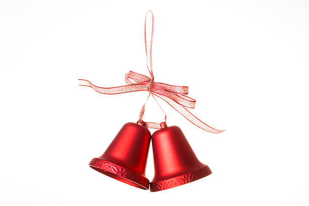 Christmas bells, isolated on white