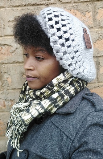 Natural Hairstyle with beret