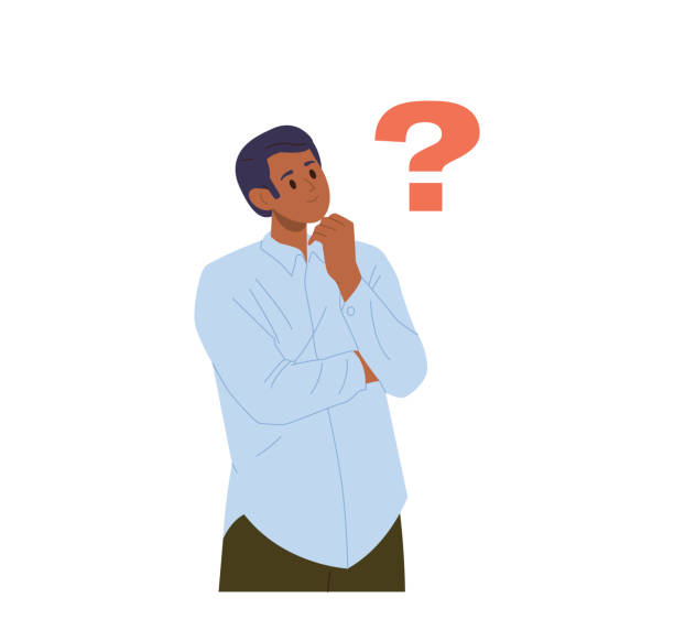 istock Young businessman cartoon character having question thinking troubleshooting and brainstorming 1700502124
