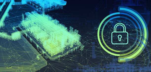 istock Cyber security in the oil and gas industry. Scheme. 3d-rendering 1700525465