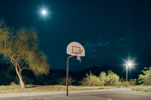 The basketball court where I grew up in South Phoenix, Arizona.