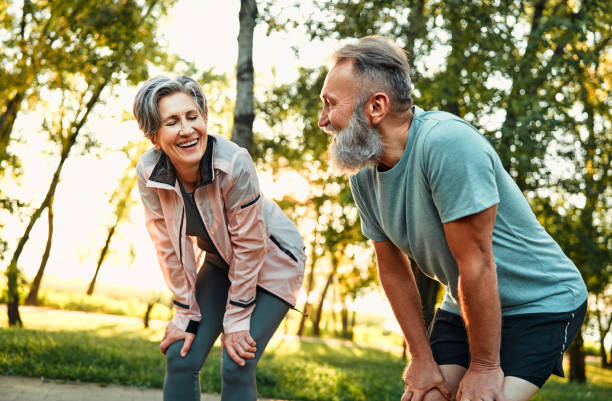 istock Sporty active seniors 1700557822