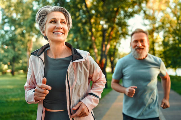 istock Sporty active seniors 1700560088