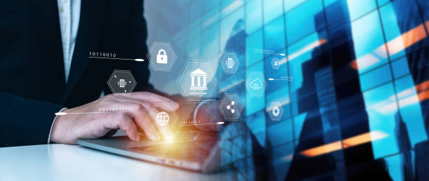 istock Virtual banking secure network, global online privacy and financial safety, digital identity shield, ensuring confidentiality in cyberspace for future ready businesses, cybersecurity evolution. 1700562754
