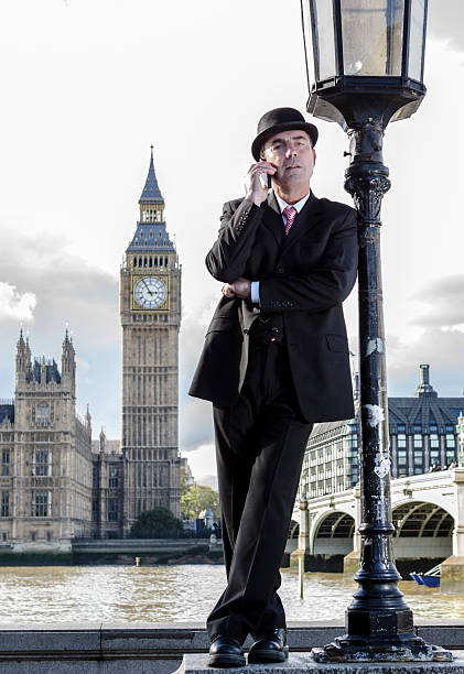 stockbroker na westminster bridge - london england england street light telephone zdjęcia i obrazy z banku zdjęć