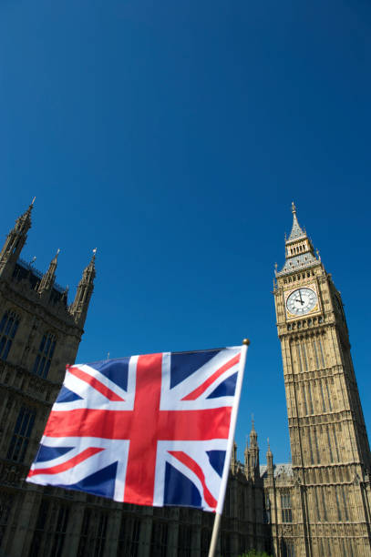 istock Union Jack British Flag Westminster Palace London 170062255